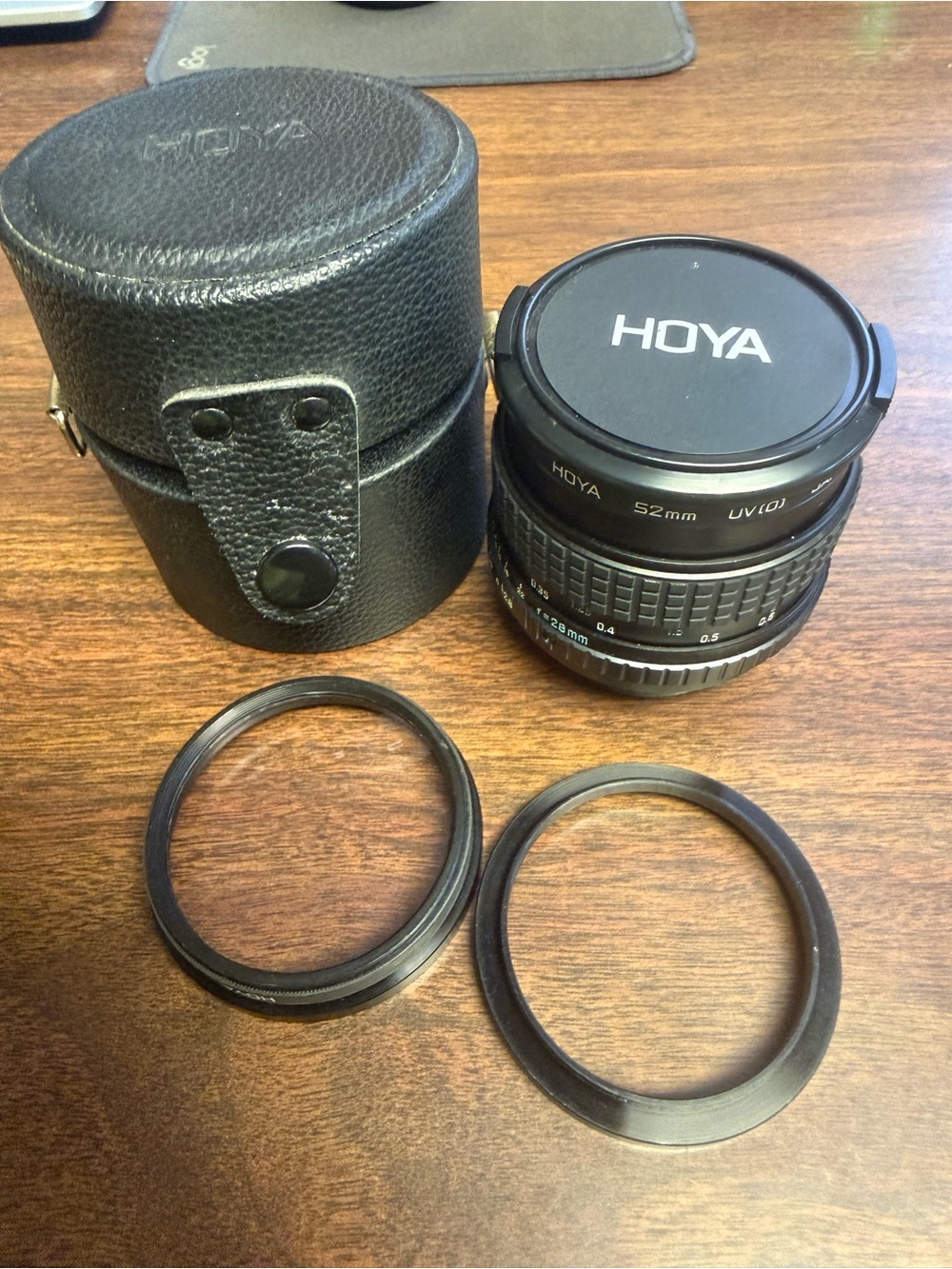 Hoya HMC Wide Auto 28mm f/2.8 Wide Angle Lens With Case